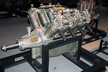 Curtis OX-5 V-8 aero engine.